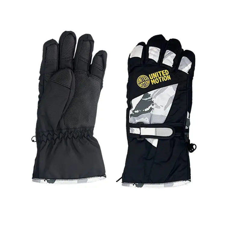 Gloves & Mittens / Snow: United Motion Kids 5-Finger Snow Glove-GREY - United Motion / Grey / S-S / 2024, Accessories, Bearx, Gloves &